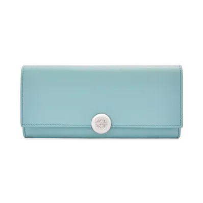 LOEWE Pebble Continental Wallet "Water"
