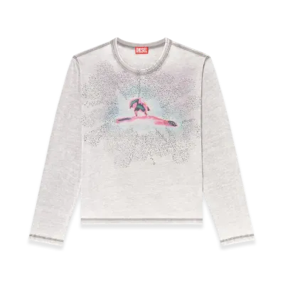 Diesel T-Normy-Ls Long Sleeve T-Shirt "Grey"