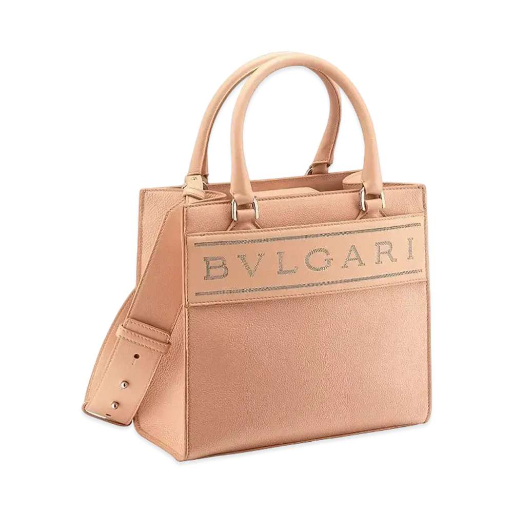 BVLGARI BVLGARI Logo Tote "Beige"