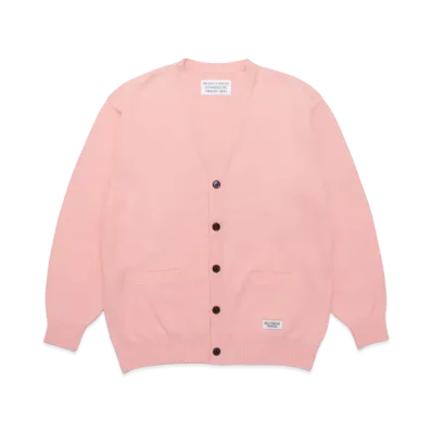 WACKO MARIA CLASSIC KNIT CARDIGAN "Pink"
