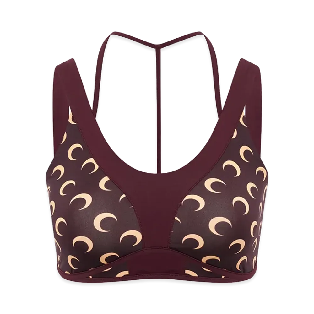 Marine Serre Women's Top "Red/Neutrals"