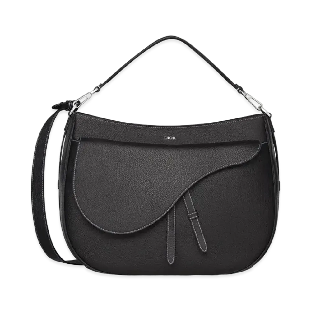 Dior Saddle Soft Bag Grained Calfskin "Black"