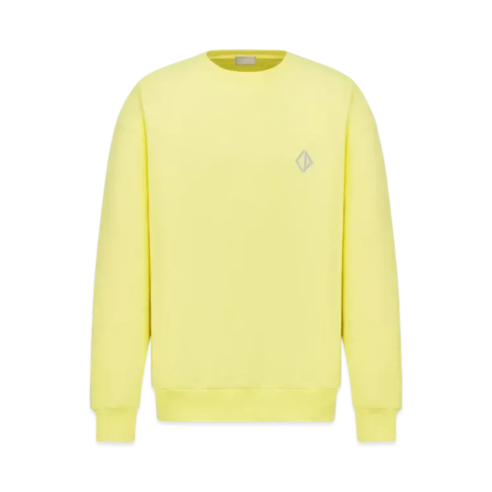 Dior Men's CD Diamond Sweatshirt Cotton Fleece "Yellow"