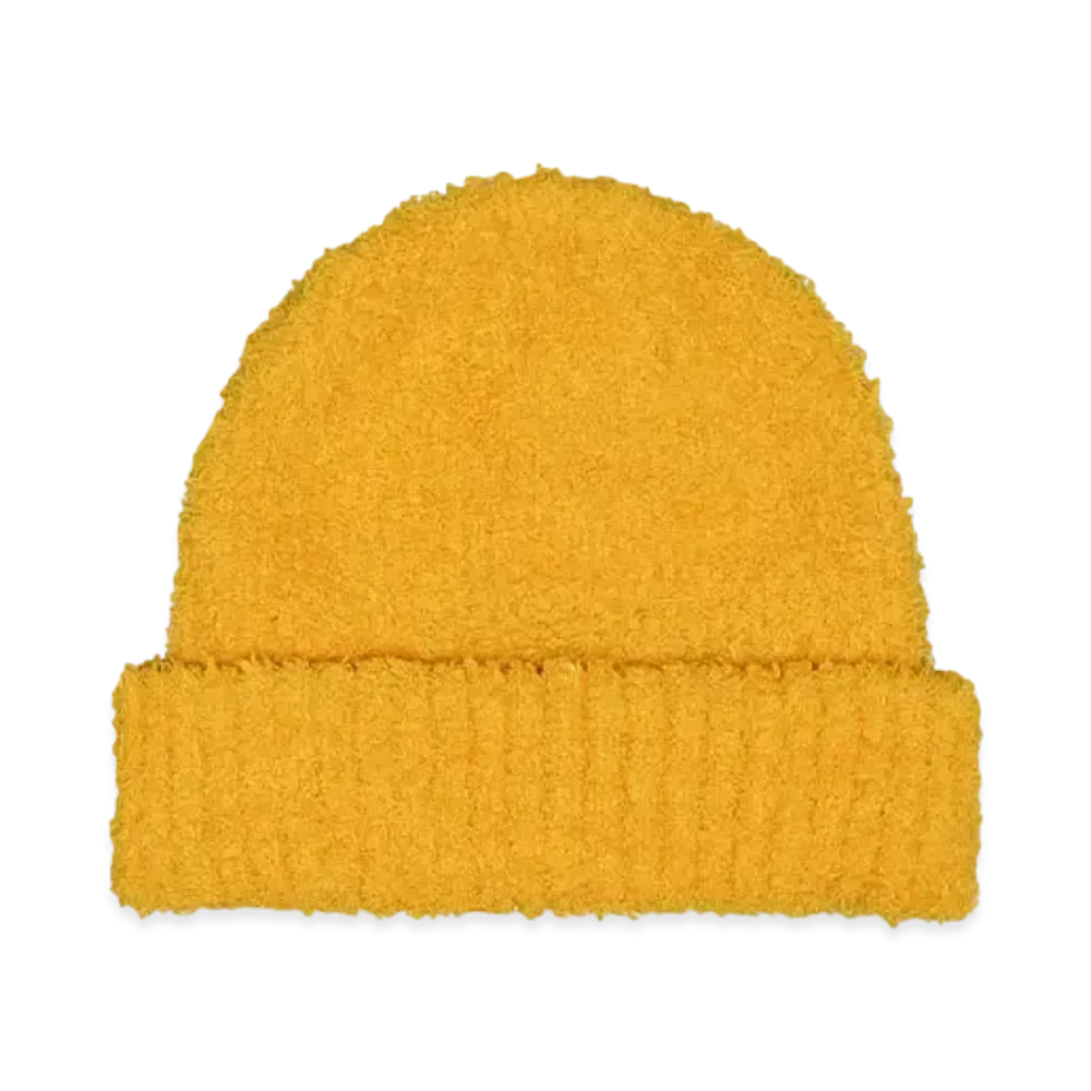 BEYOND the PINES Recycled fur beanie "YELLOW"