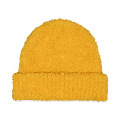 BEYOND the PINES Recycled fur beanie "YELLOW"