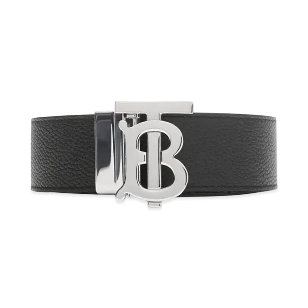 Burberry Reversible Leather TB Belt "Black/Tan"