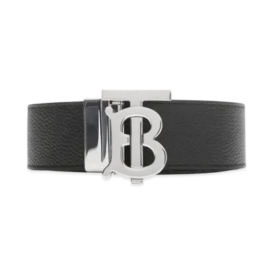Burberry Reversible Leather TB Belt "Black/Tan"