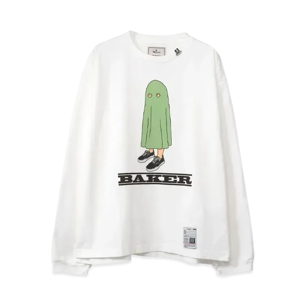 Maison MIHARA YASUHIRO BAKER Printed Long Sleeve Tee "White"