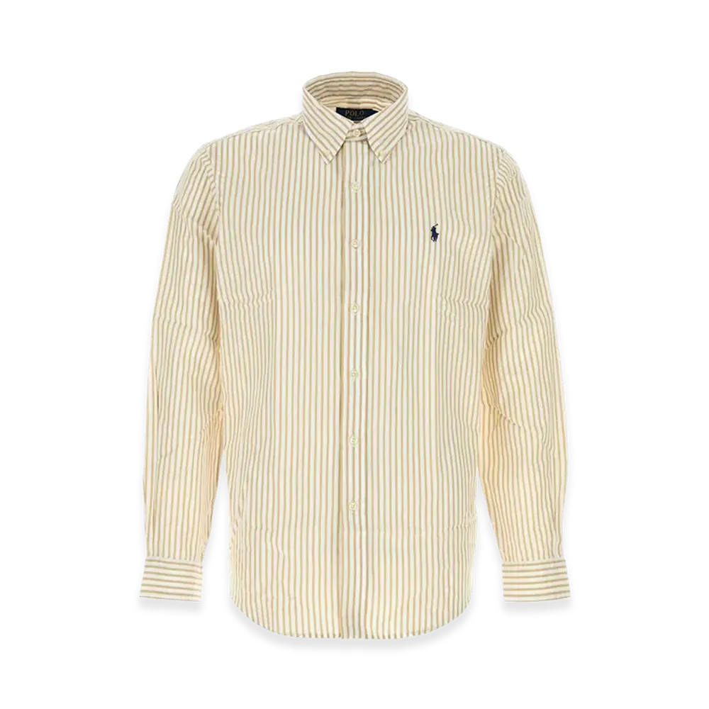 Polo Ralph Lauren Embroidered Cotton Shirt "Yellow"