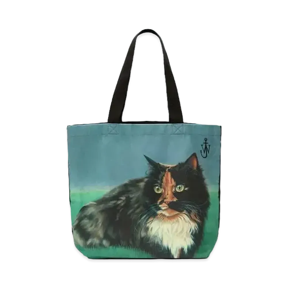 JW ANDERSON Canvas Shopper Bag "Green"