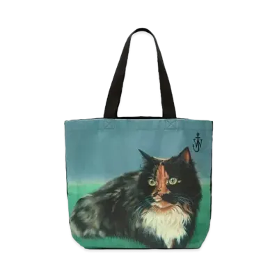JW ANDERSON Canvas Shopper Bag "Green"