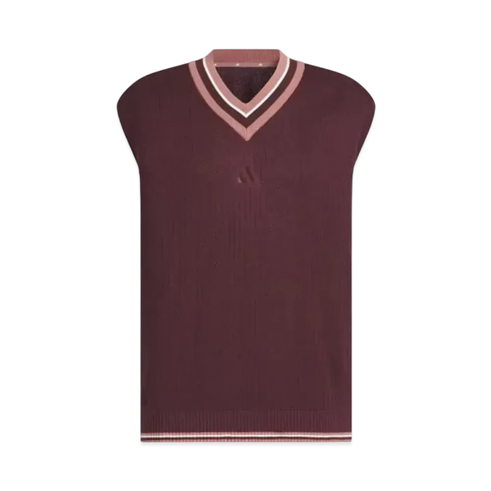 adidas The Course Loose Fit Knit Vest "Aurora Ruby"