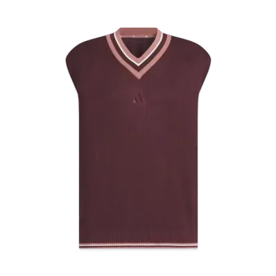 adidas The Course Loose Fit Knit Vest "Aurora Ruby"