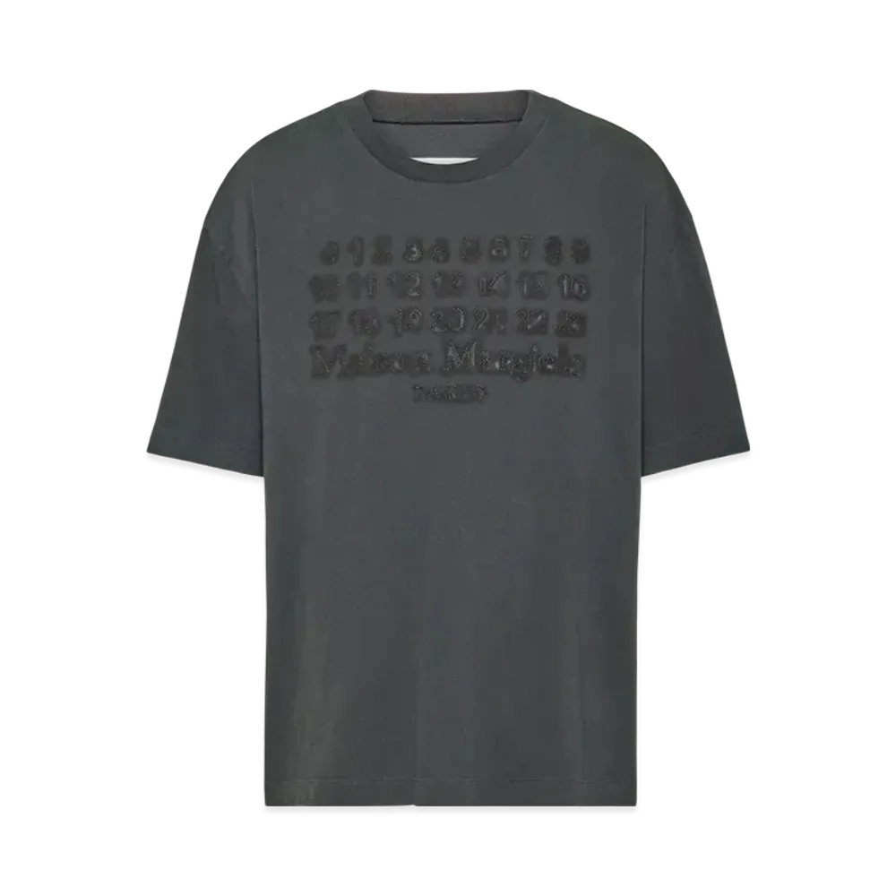 Maison Margiela Men's Embroidered Logo T-Shirt "Black"