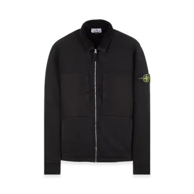 Stone Island 67256 Plated Terry Fleece Track Top - 23FW "Black"