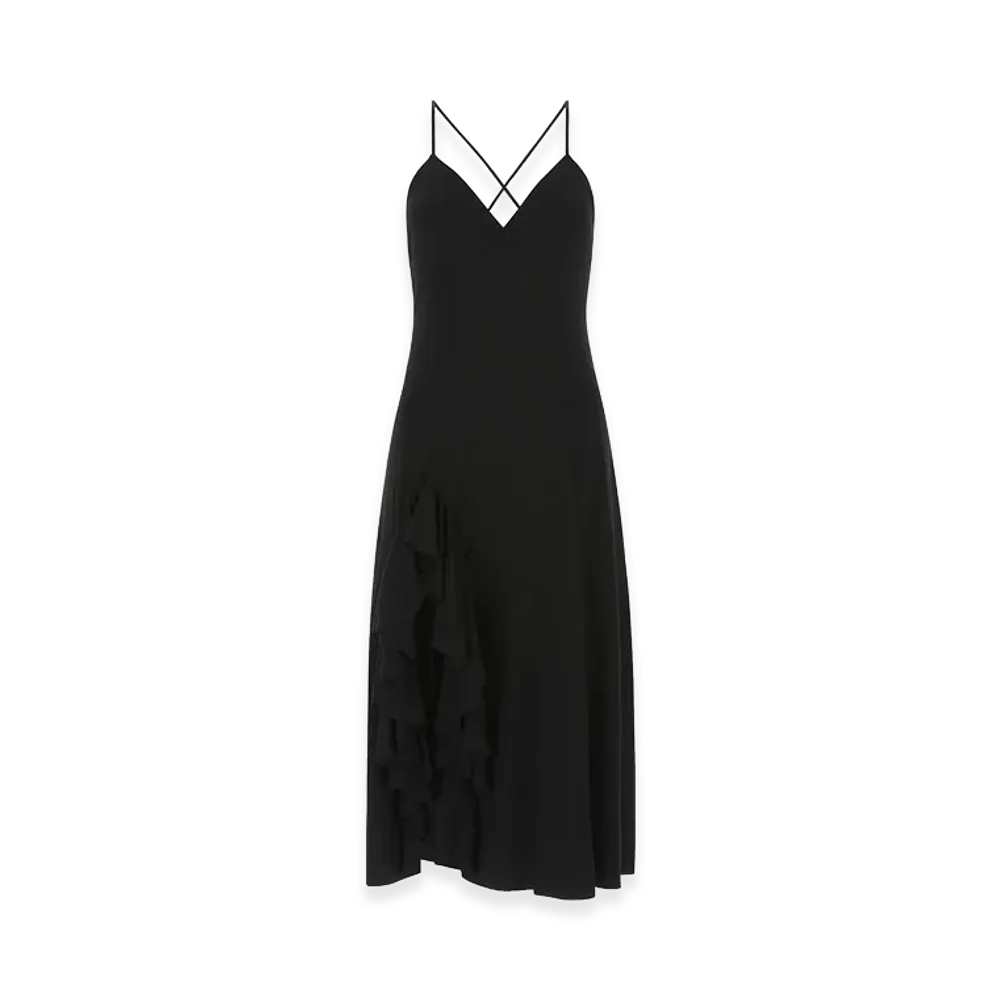 LOEWE Women's Stretch Viscose Dress "Black"