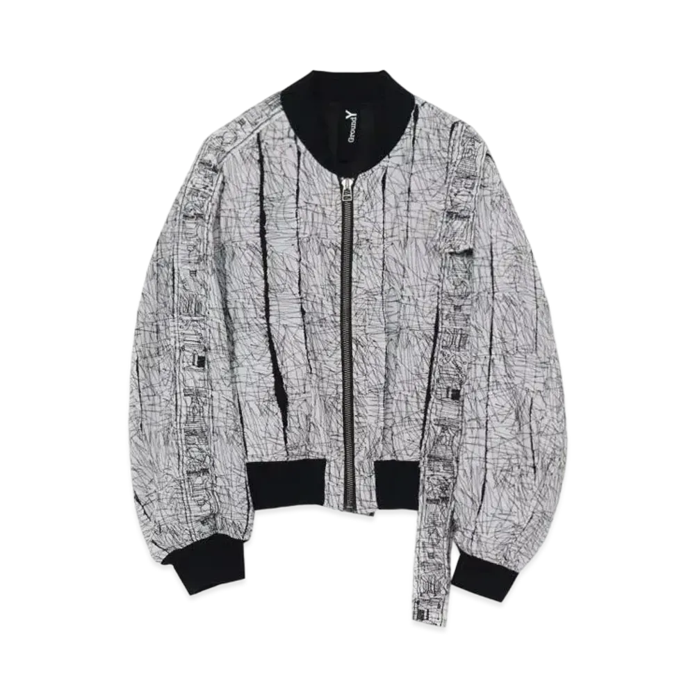 Ground Y x Jujutsu Kaisen "Talisman" Embroidery Blouson "White"