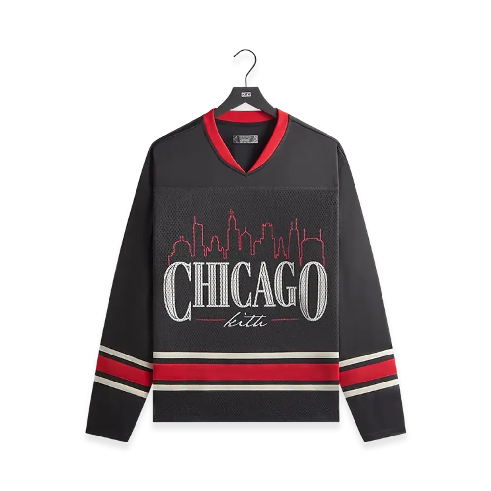 Kith Chicago Long Sleeve Malik Jersey "Black"