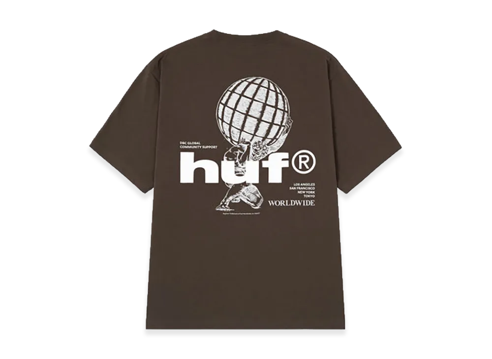 HUF Community Support Tee "Brown"