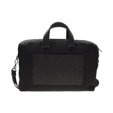 Bottega Veneta Leather Briefcase "Black"
