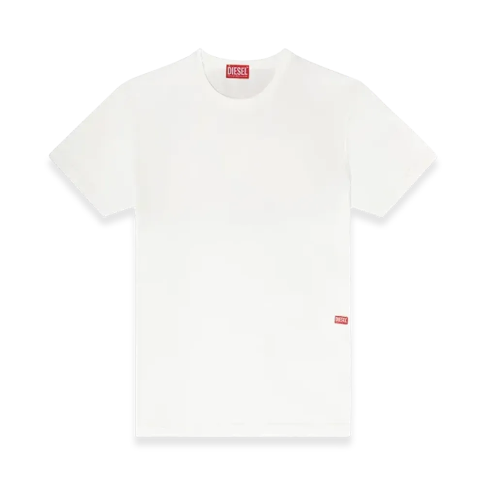 Diesel T-Adjust-Slits-R13 T-Shirt With Runway Set Print "White"