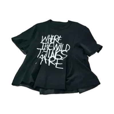 sacai WHERE THE WILD THINGS ARE Cotton Jersey T-Shirt "Black"