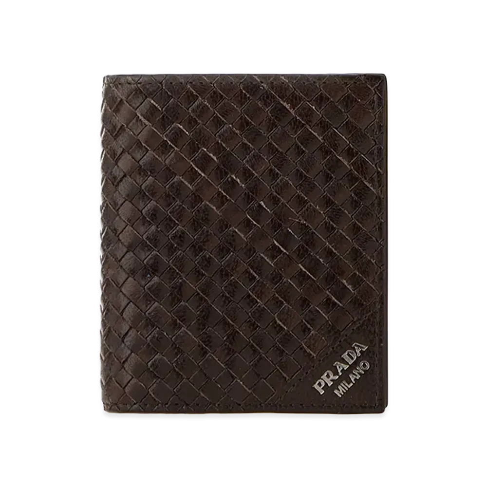 PRADA Leather Wallet "Brown"