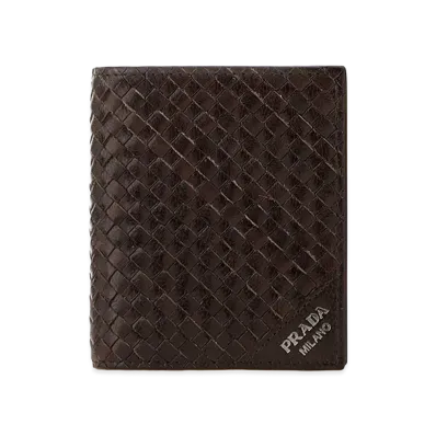 PRADA Leather Wallet "Brown"