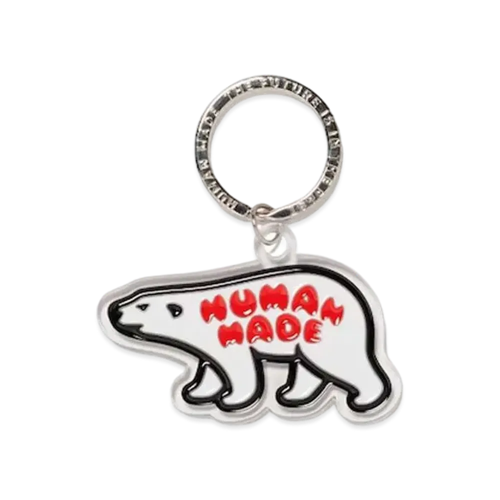 HUMAN MADE Animal Keyring "White"