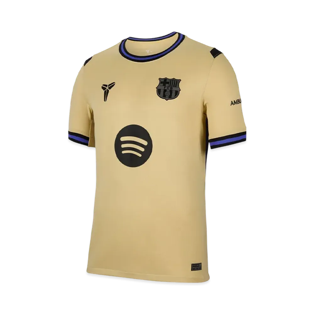 Nike x Kobe FC Barcelona 2025/26 Stadium Away Dri-FIT Soccer Replica Jersey "Team Gold" HJ4603-784
