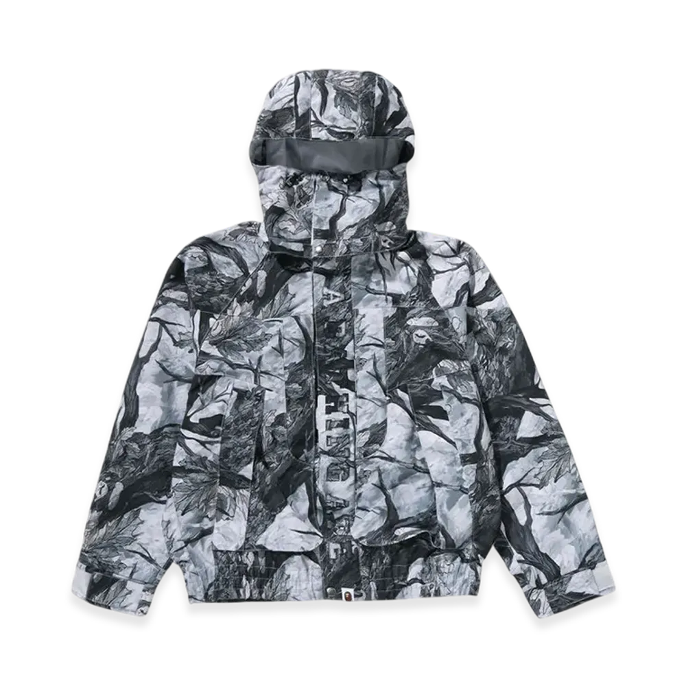 A BATHING APE Hooded Snowboard Jacket "White"