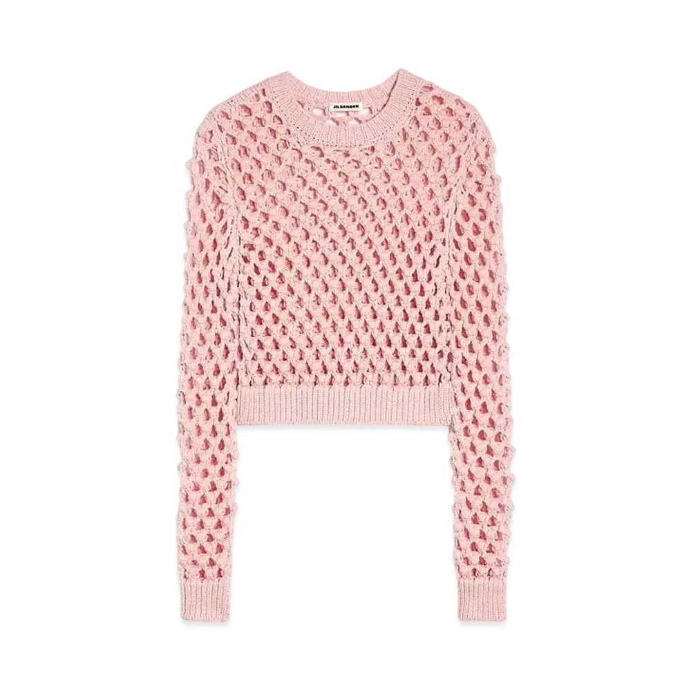 Jil Sander Women's Crew-Neck Sweater "Cotton Candy"