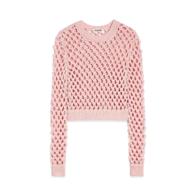 Jil Sander Women's Crew-Neck Sweater "Cotton Candy"