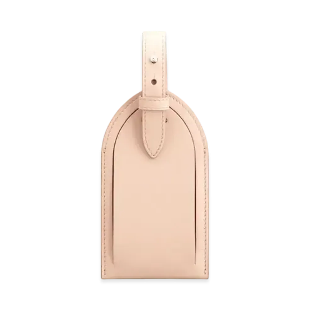 TOD'S Address Tag in Leather "Pink"