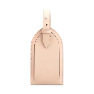 TOD'S Address Tag in Leather "Pink"
