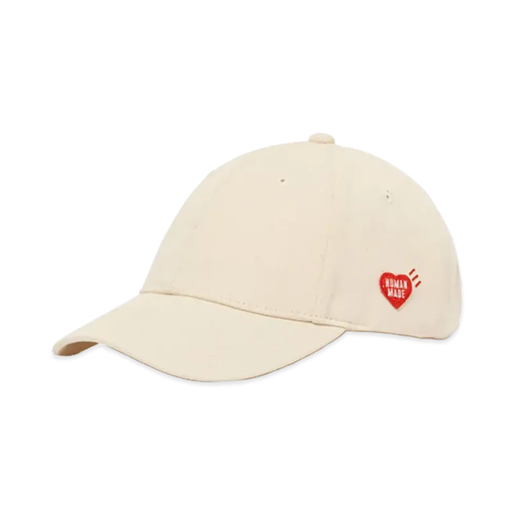 HUMAN MADE Heart Badge 6Panel Twill Cap "White"