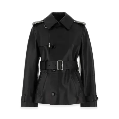 Burberry Women's Leather Jacket "Black"