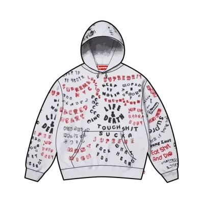 Supreme Too Deadly Hooded Sweatshirt "Ash Grey"