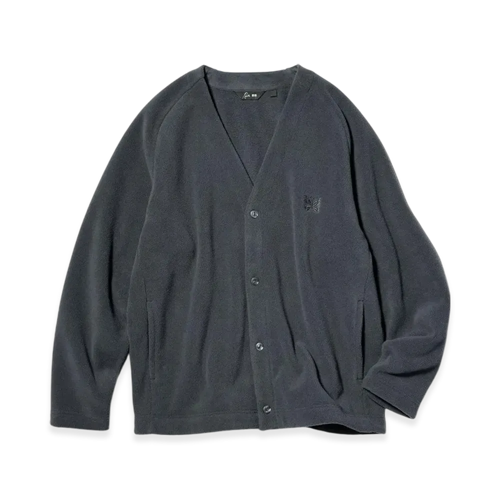 Uniqlo x NEEDLES Fleece Oversize Cardigan "Dark Gray"