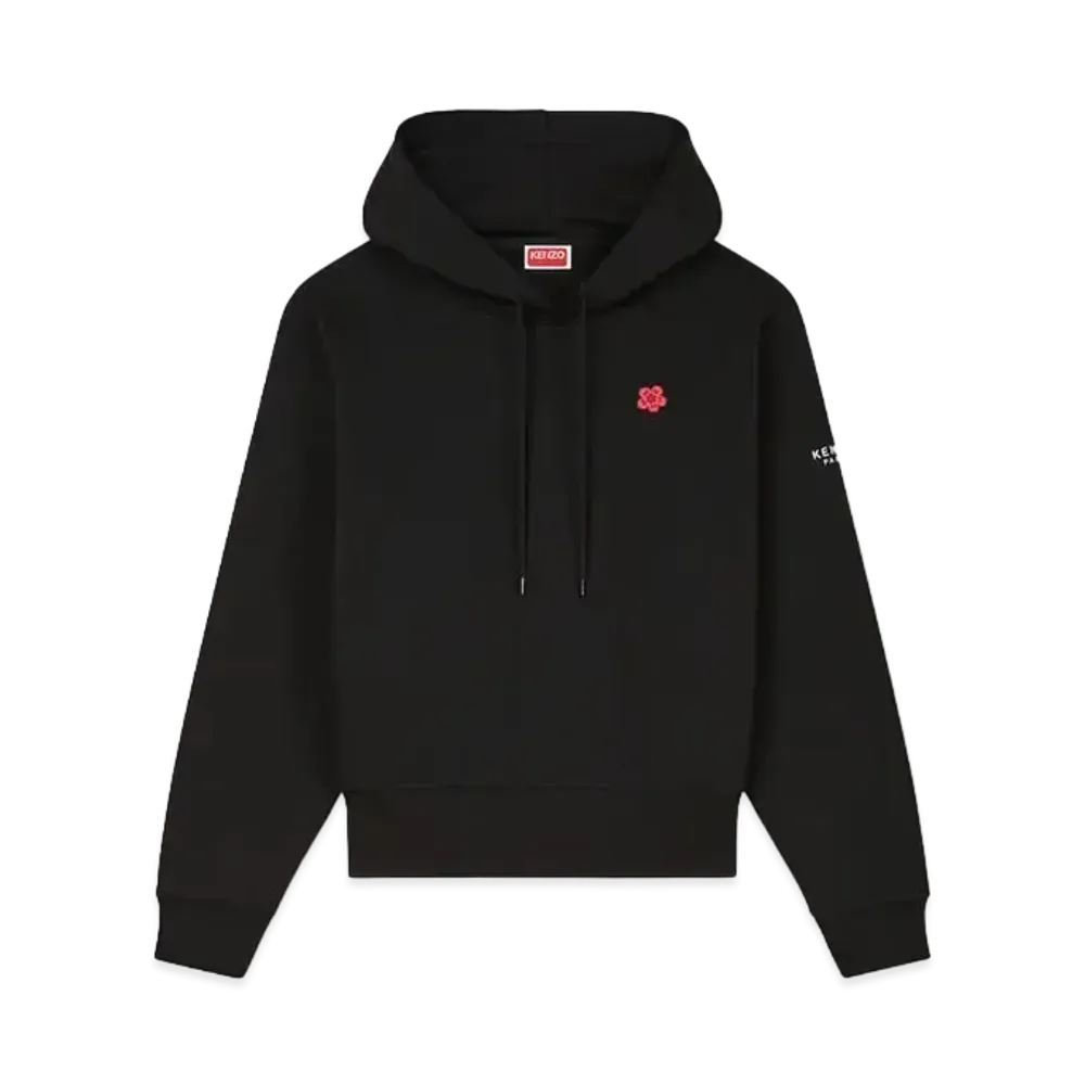 KENZO 'BOKE FLOWER' Classic Embroidery Hoodie "Black"