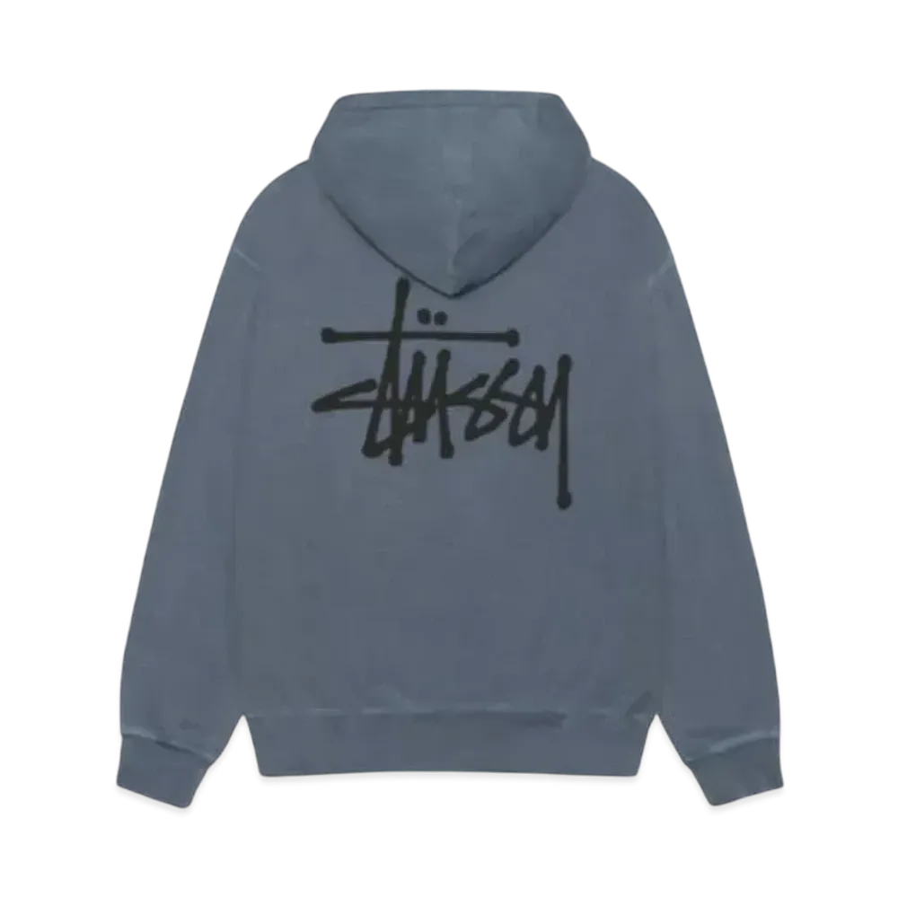 Stussy Basic Hoodie Pigment Dyed "Navy"