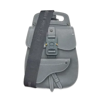 Dior Gallop Sling Bag Grained Calfskin "Deep Gray"