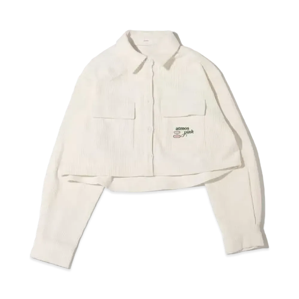 atmos pink Corduroy Short Shirt "White"