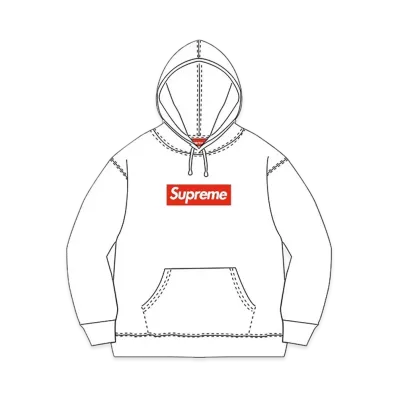 Supreme Box Logo Hooded Sweatshirt "White" (12FW)
