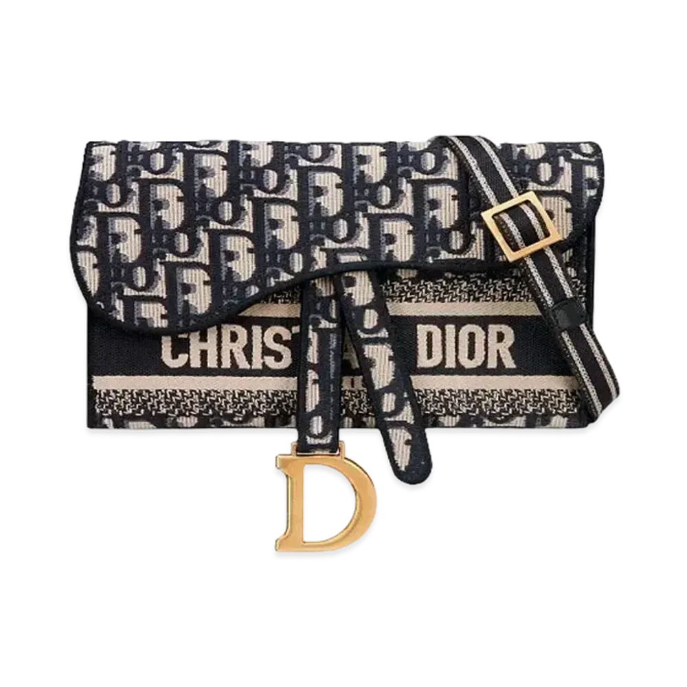 Dior Saddle Slim Pouch "Blue"