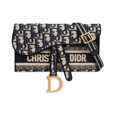 Dior Saddle Slim Pouch "Blue"