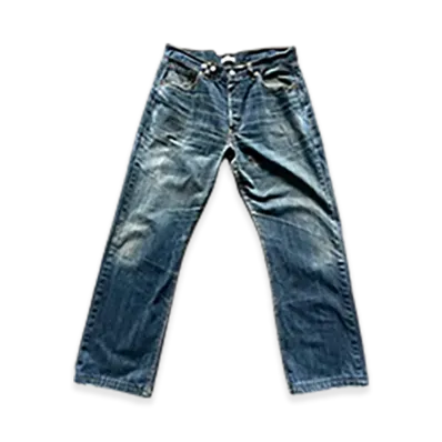 BASICKS x Vintage Levi's Heart Pocket Damage Denim "Used"