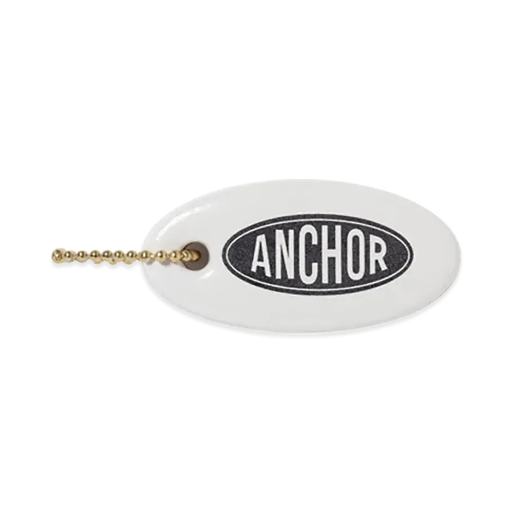 Mercedes Anchor inc. Oval Floating Keychain "White"