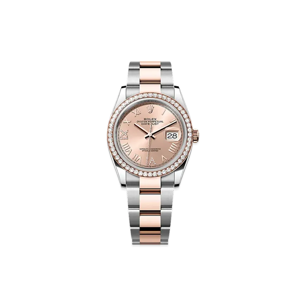 ROLEX Datejust 36 Oystersteel & Everose Gold Diamond "Rose"