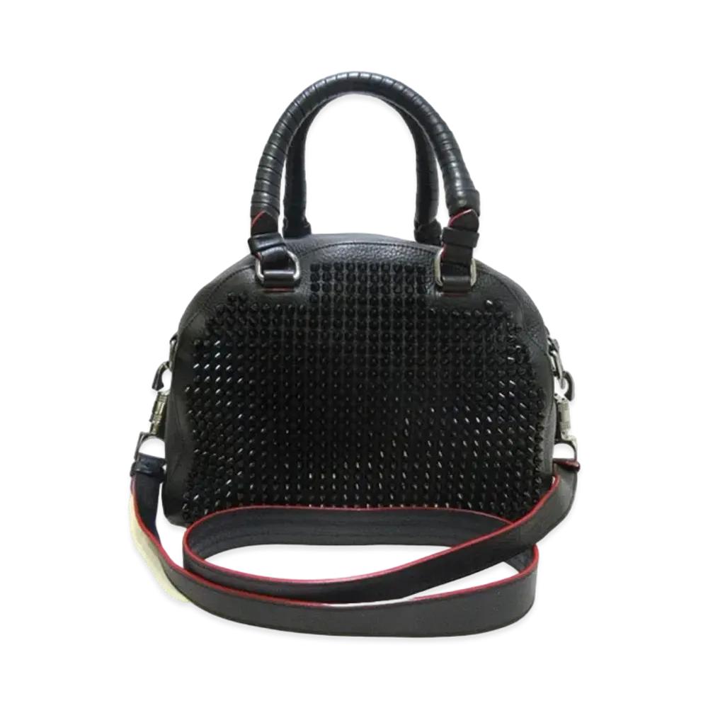Christian Louboutin Panettone Studs Leather 2Way Bag "Black"